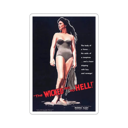 The Wicked Go to Hell 1961 Movie Poster STICKER Vinyl Die-Cut Decal 4 Inch - The Sticker Space