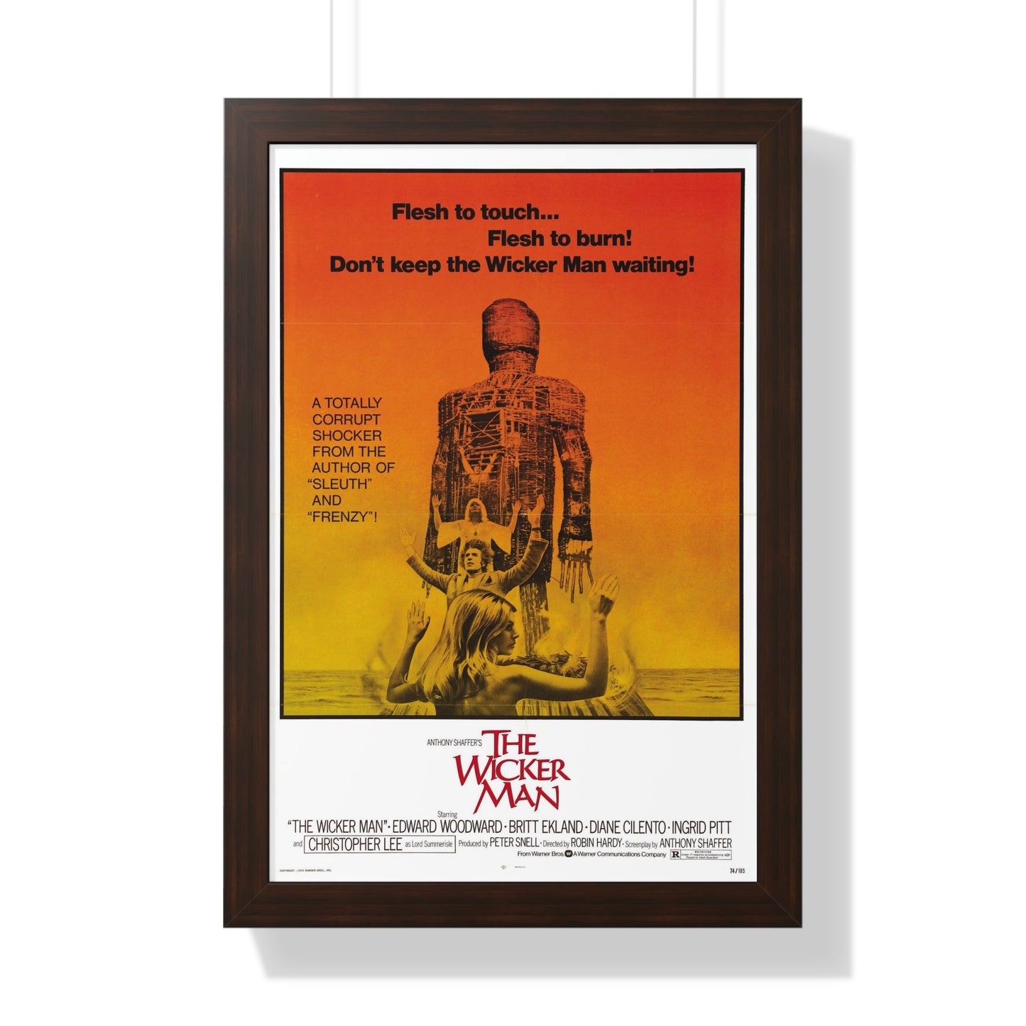 THE WICKER MAN 1973 - Framed Movie Poster-16″ x 24″-The Sticker Space