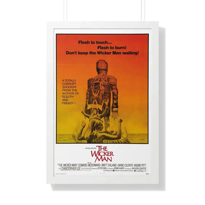 THE WICKER MAN 1973 - Framed Movie Poster 20" x 30" White - The Sticker Space