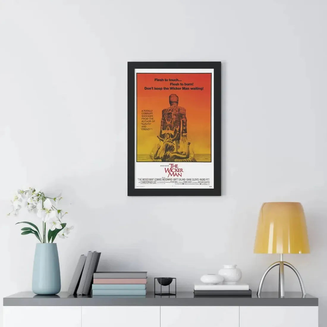 THE WICKER MAN 1973 - Framed Movie Poster - The Sticker Space