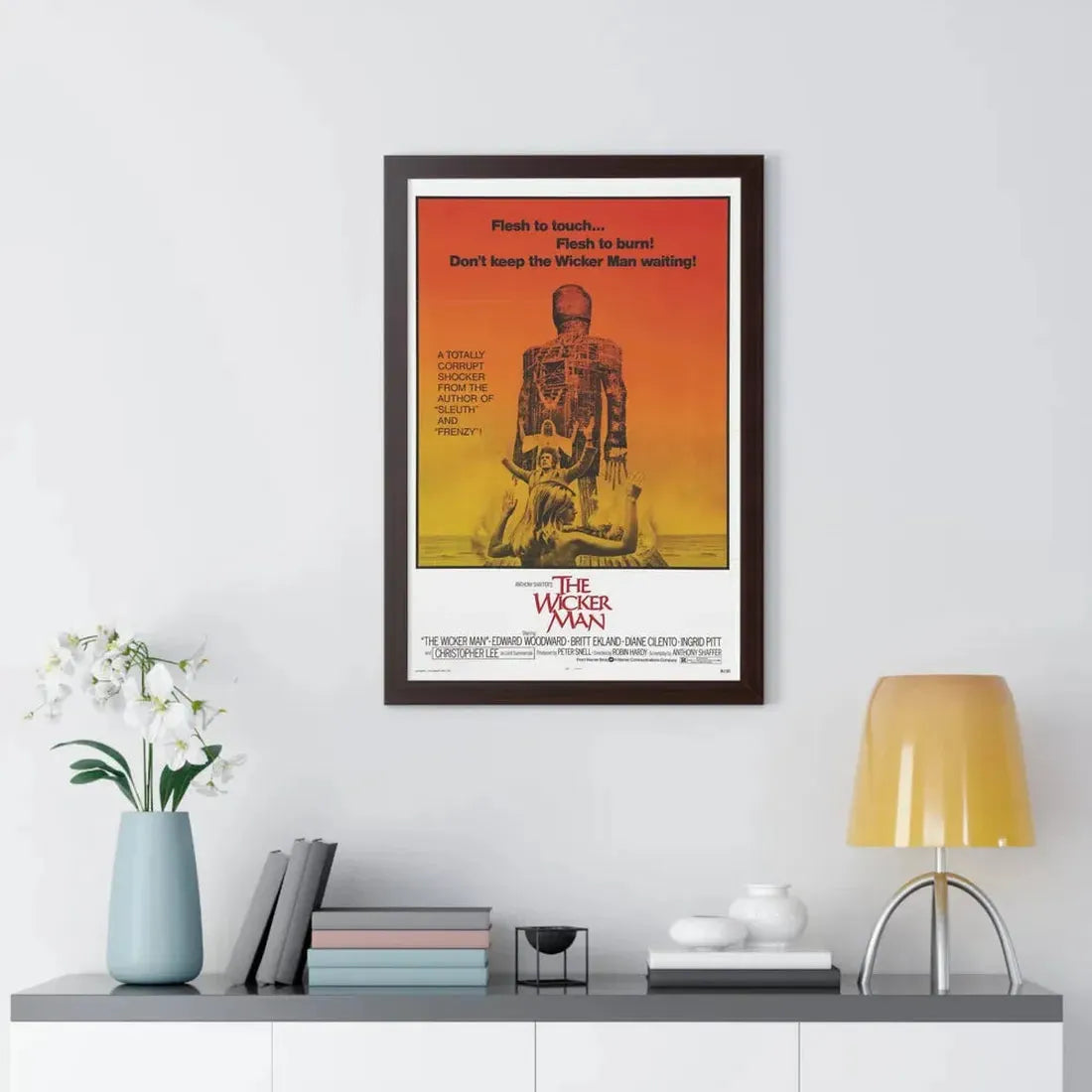 THE WICKER MAN 1973 - Framed Movie Poster - The Sticker Space