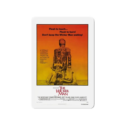 THE WICKER MAN 1973 Movie Poster - Refrigerator Magnet 3 Inch Die-Cut - The Sticker Space