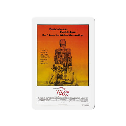 THE WICKER MAN 1973 Movie Poster - Refrigerator Magnet-3" x 3"-The Sticker Space