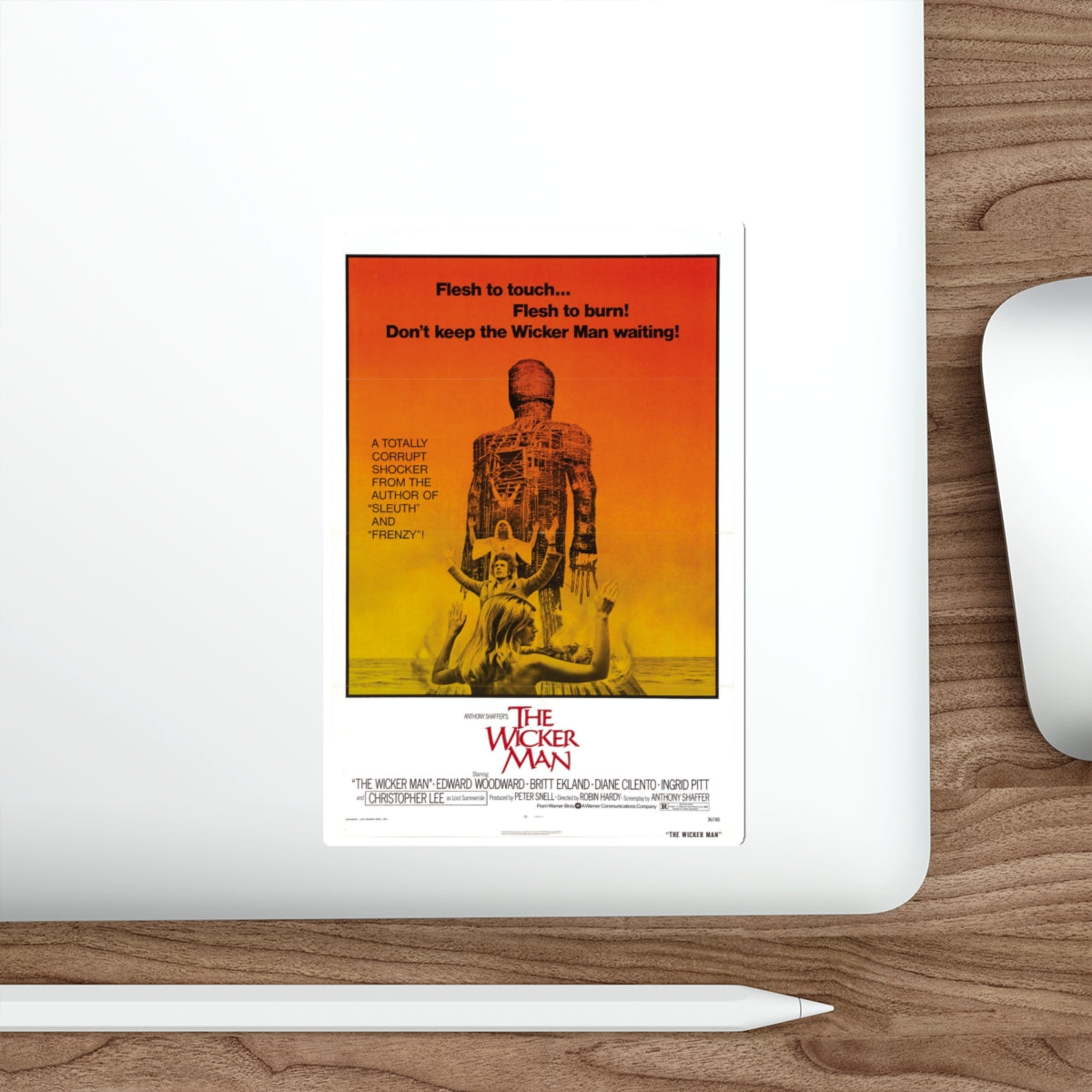 THE WICKER MAN 1973 Movie Poster STICKER Vinyl Die-Cut Decal-The Sticker Space