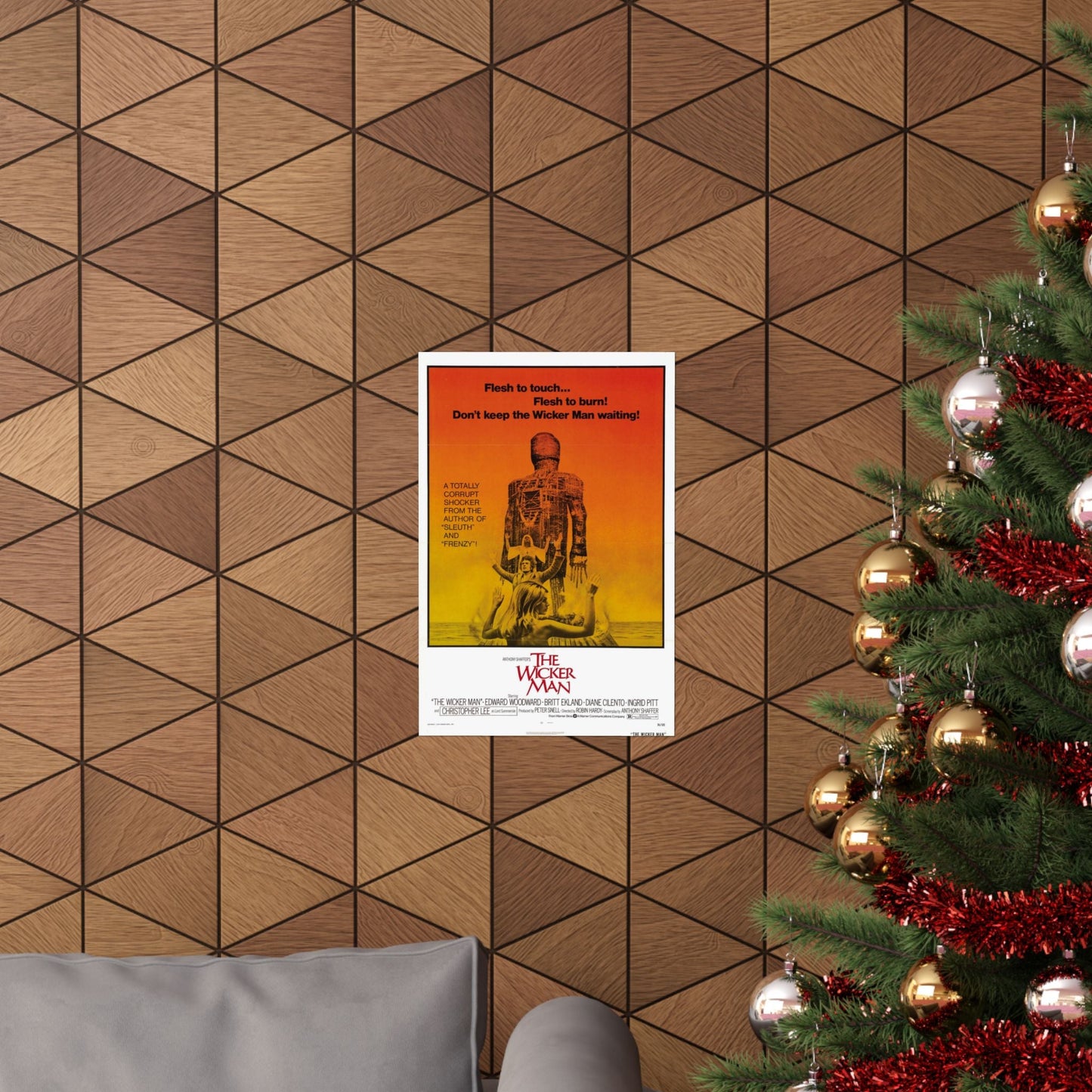 THE WICKER MAN 1973 - Paper Movie Poster-The Sticker Space