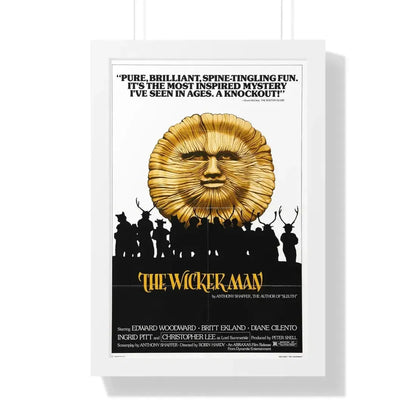 THE WICKER MAN (2) 1973 - Framed Movie Poster 16″ x 24″ White - The Sticker Space