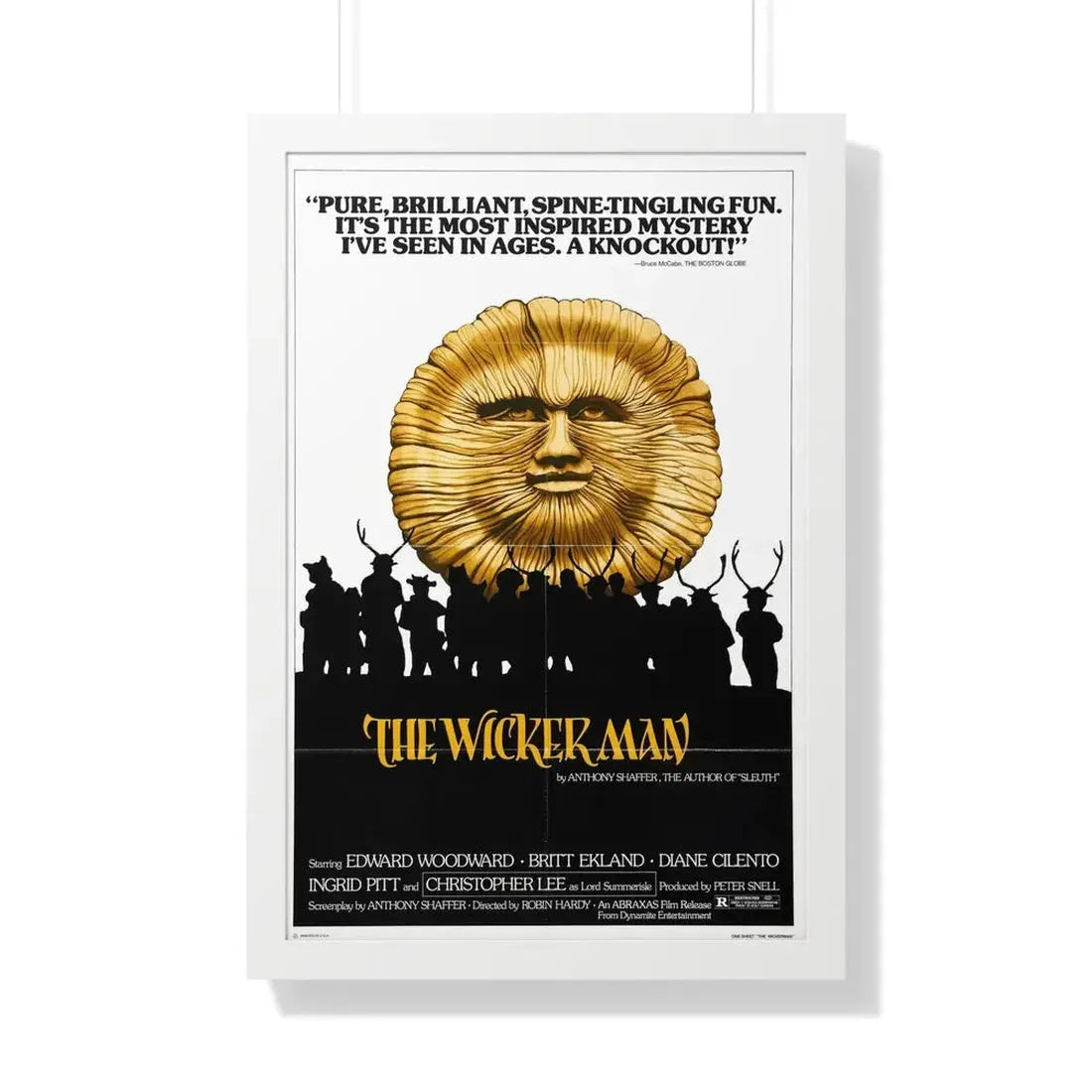 THE WICKER MAN (2) 1973 - Framed Movie Poster 20" x 30" White - The Sticker Space