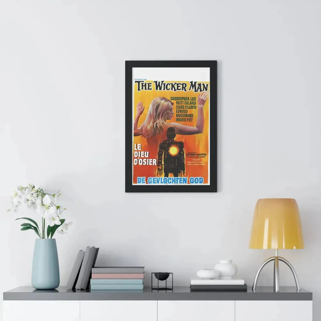 THE WICKER MAN (BELGIAN) 1973 - Framed Movie Poster - The Sticker Space