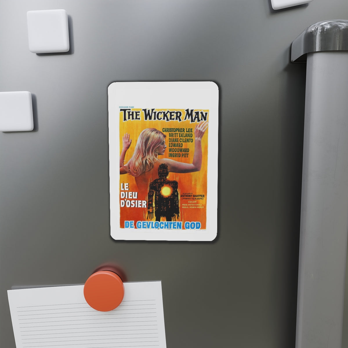 THE WICKER MAN (BELGIAN) 1973 Movie Poster - Refrigerator Magnet-The Sticker Space