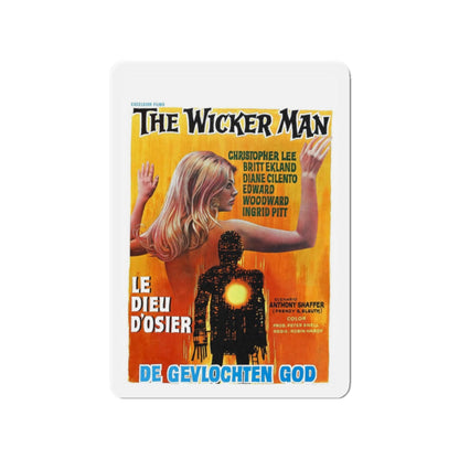 THE WICKER MAN (BELGIAN) 1973 Movie Poster - Refrigerator Magnet-2" x 2"-The Sticker Space