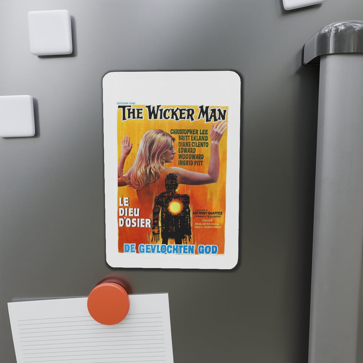 THE WICKER MAN (BELGIAN) 1973 Movie Poster - Refrigerator Magnet-The Sticker Space