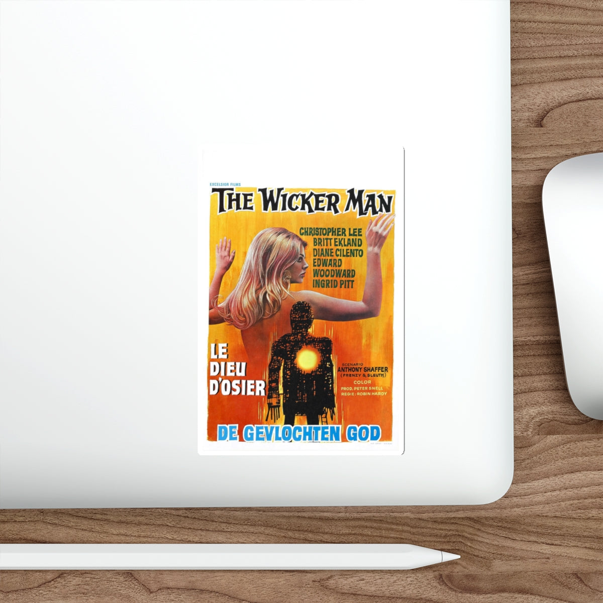 THE WICKER MAN (BELGIAN) 1973 Movie Poster STICKER Vinyl Die-Cut Decal-The Sticker Space