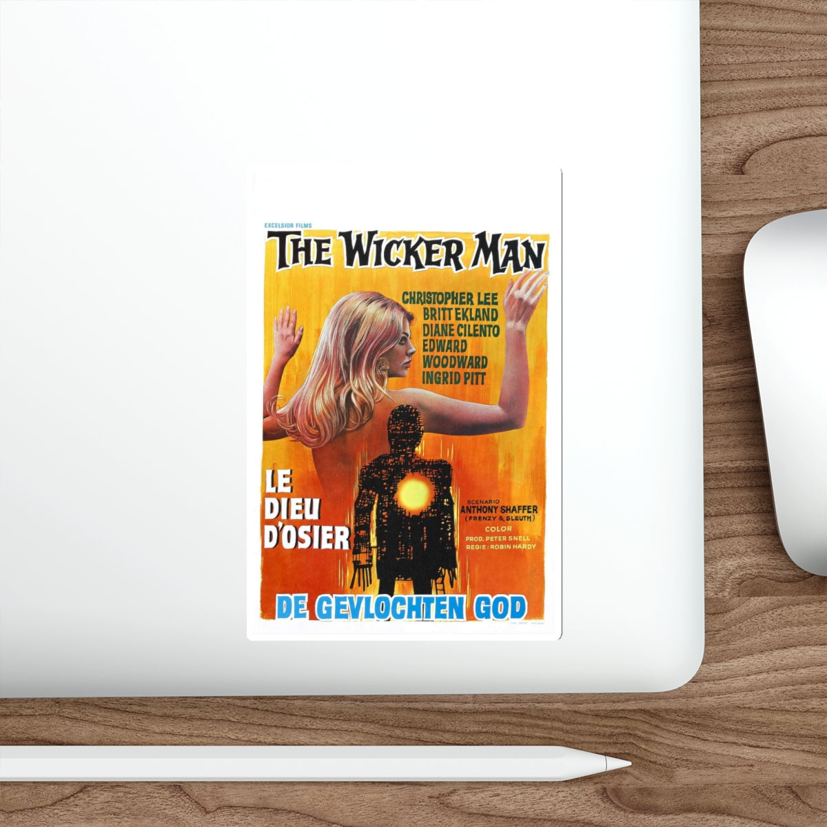 THE WICKER MAN (BELGIAN) 1973 Movie Poster STICKER Vinyl Die-Cut Decal-The Sticker Space