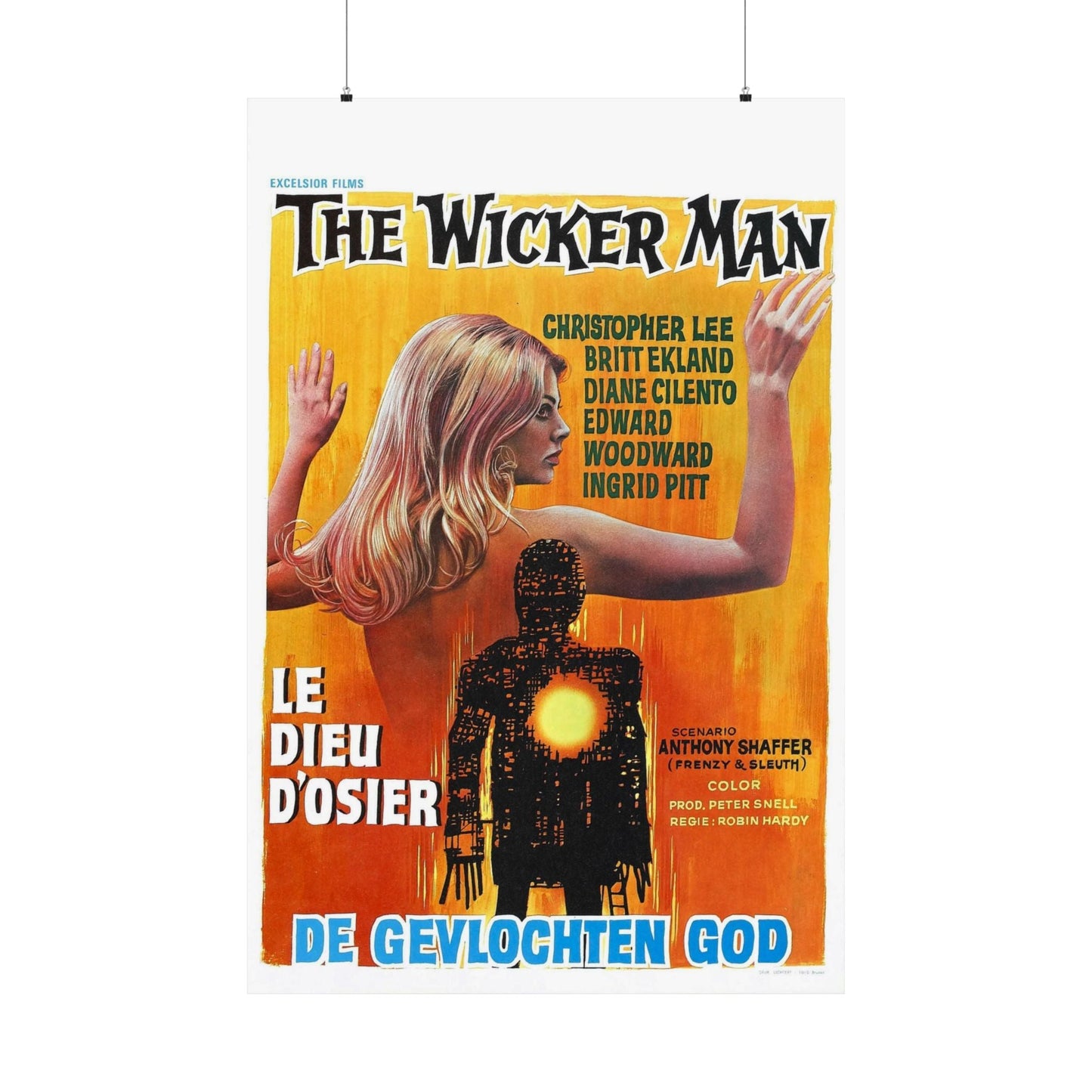 THE WICKER MAN (BELGIAN) 1973 - Paper Movie Poster-36" x 54"-The Sticker Space