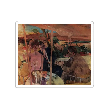 The Widow's Estate, Good Housekeeping, October 1962 (Magazine Illustration) STICKER Vinyl Die-Cut Decal White Die-Cut 2 Inch - The Sticker Space