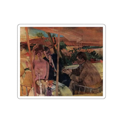 The Widow's Estate, Good Housekeeping, October 1962 (Magazine Illustration) STICKER Vinyl Die-Cut Decal White Die-Cut 6 Inch - The Sticker Space