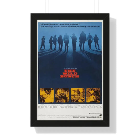 THE WILD BUNCH 1969 - Framed Movie Poster 16″ x 24″ Black - The Sticker Space