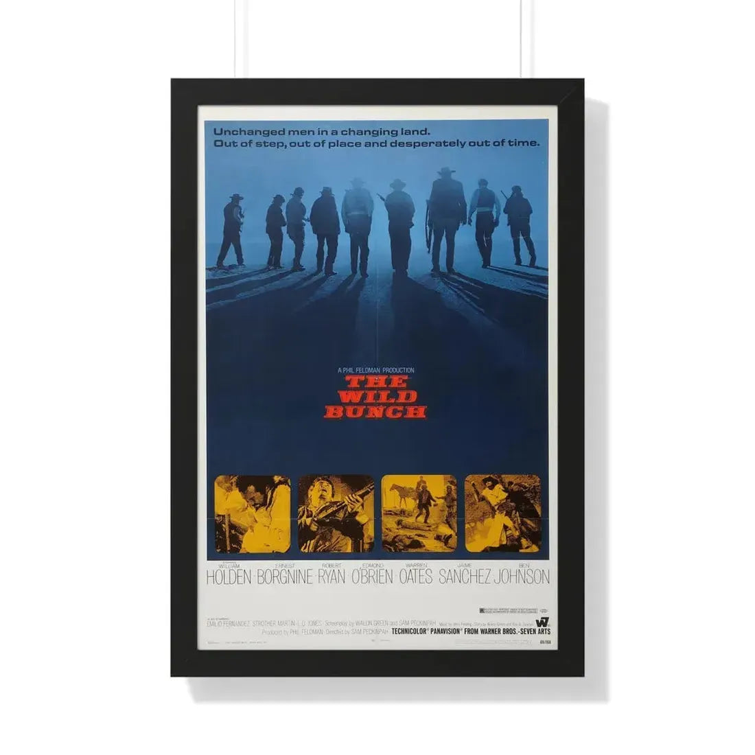 THE WILD BUNCH 1969 - Framed Movie Poster 20" x 30" Black - The Sticker Space