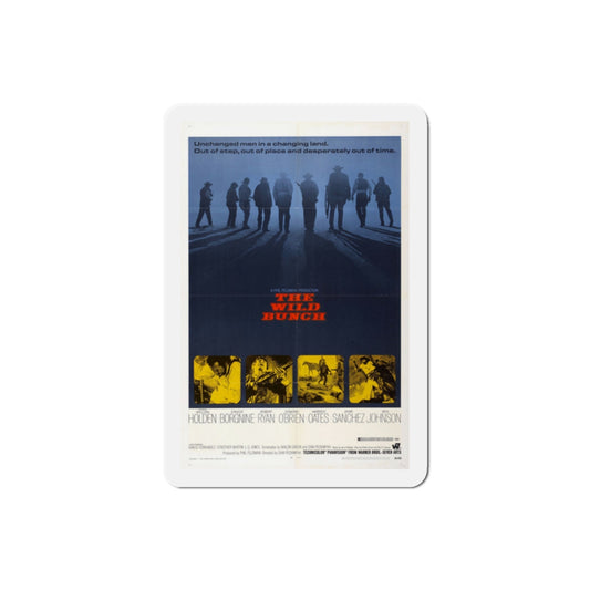 The Wild Bunch 1969 Movie Poster Die-Cut Magnet-2 Inch-The Sticker Space