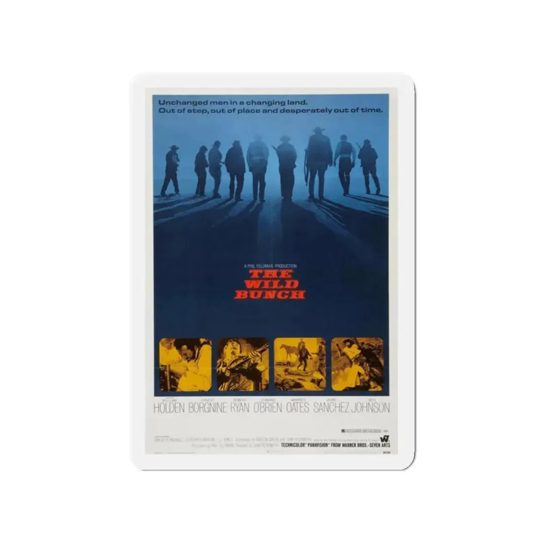 THE WILD BUNCH 1969 Movie Poster - Refrigerator Magnet 2 Inch Die-Cut - The Sticker Space