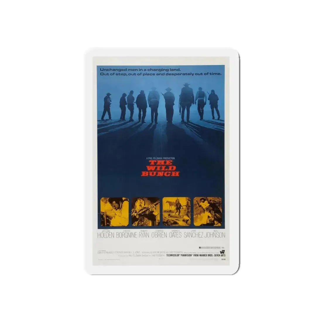 THE WILD BUNCH 1969 Movie Poster - Refrigerator Magnet 5 Inch Die-Cut - The Sticker Space