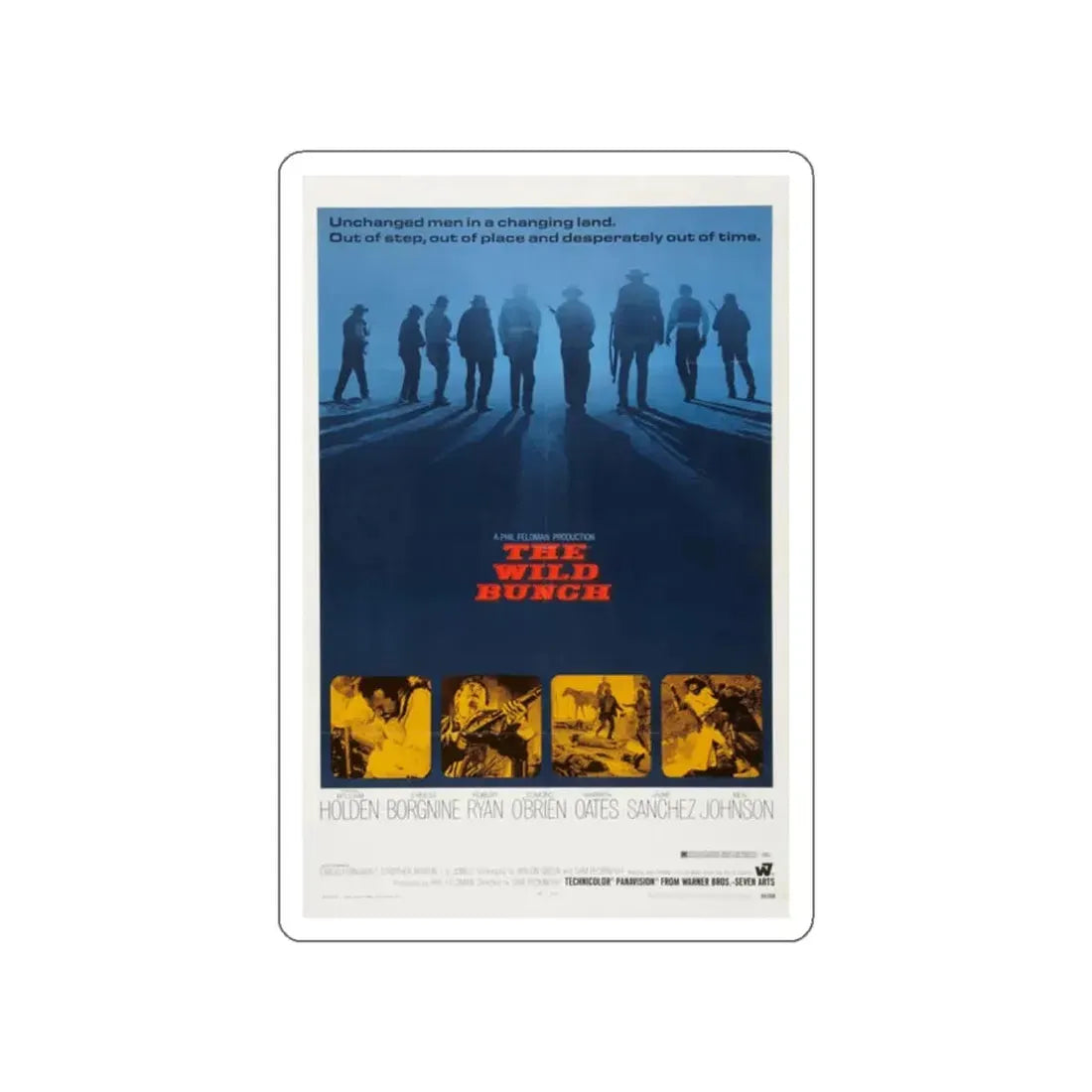 THE WILD BUNCH 1969 Movie Poster STICKER Vinyl Die-Cut Decal 2 Inch - The Sticker Space