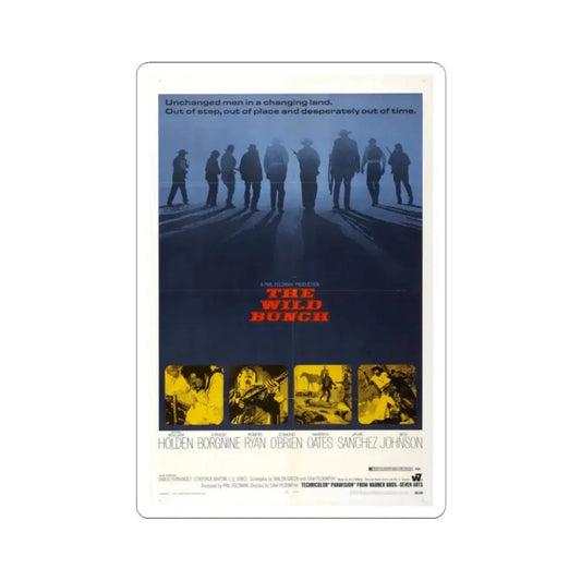 The Wild Bunch 1969 Movie Poster - STICKER Vinyl Kiss-Cut Decal 2 Inch White - The Sticker Space