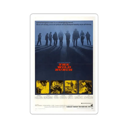 The Wild Bunch 1969 Movie Poster - STICKER Vinyl Kiss-Cut Decal 4 Inch White - The Sticker Space