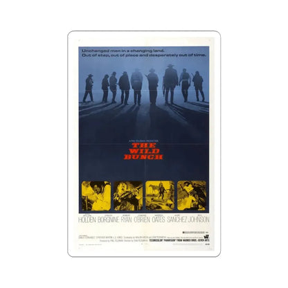 The Wild Bunch 1969 Movie Poster - STICKER Vinyl Kiss-Cut Decal 6 Inch White - The Sticker Space