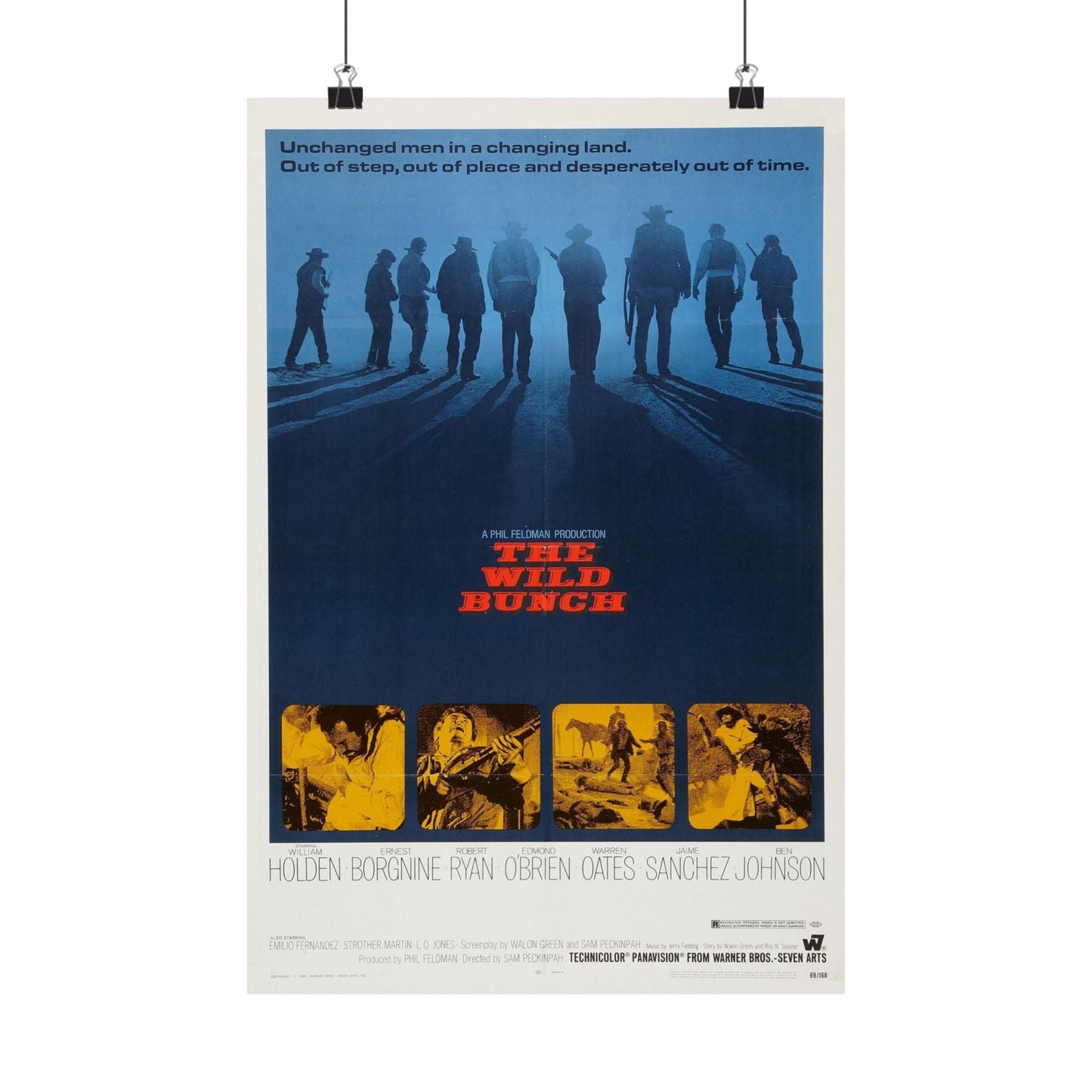 THE WILD BUNCH 1969 - Paper Movie Poster-12″ x 18″-The Sticker Space