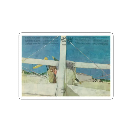 The Wild One by Cathleen Rogers (Magazine Illustration) STICKER Vinyl Die-Cut Decal White Die-Cut 2 Inch - The Sticker Space