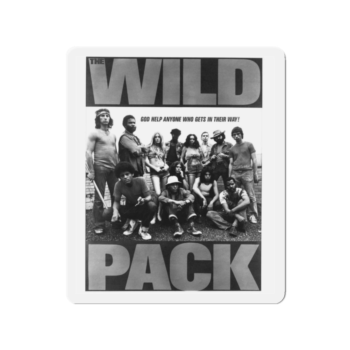 THE WILD PACK 1972 Movie Poster - Refrigerator Magnet