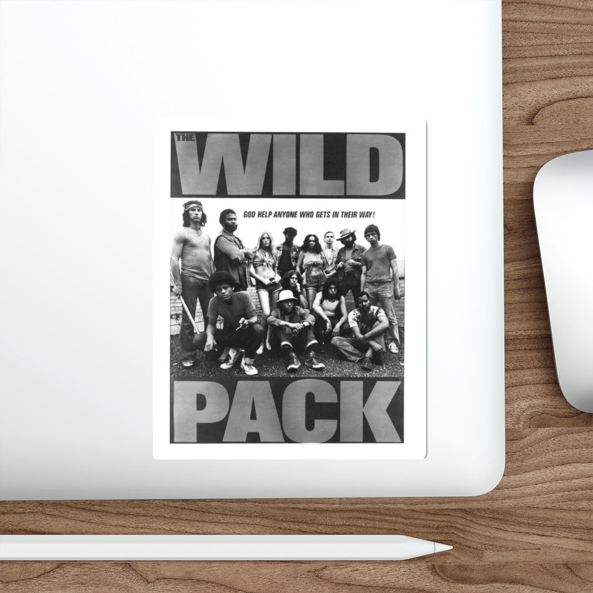 THE WILD PACK 1972 Movie Poster STICKER Vinyl Die-Cut Decal-The Sticker Space