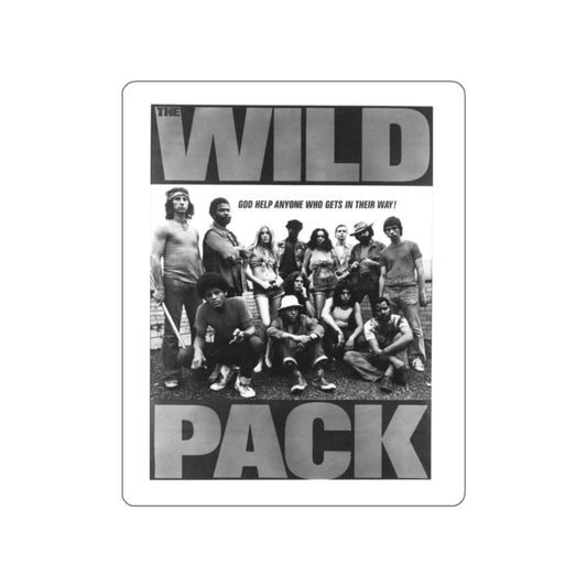 THE WILD PACK 1972 Movie Poster STICKER Vinyl Die-Cut Decal-White-The Sticker Space