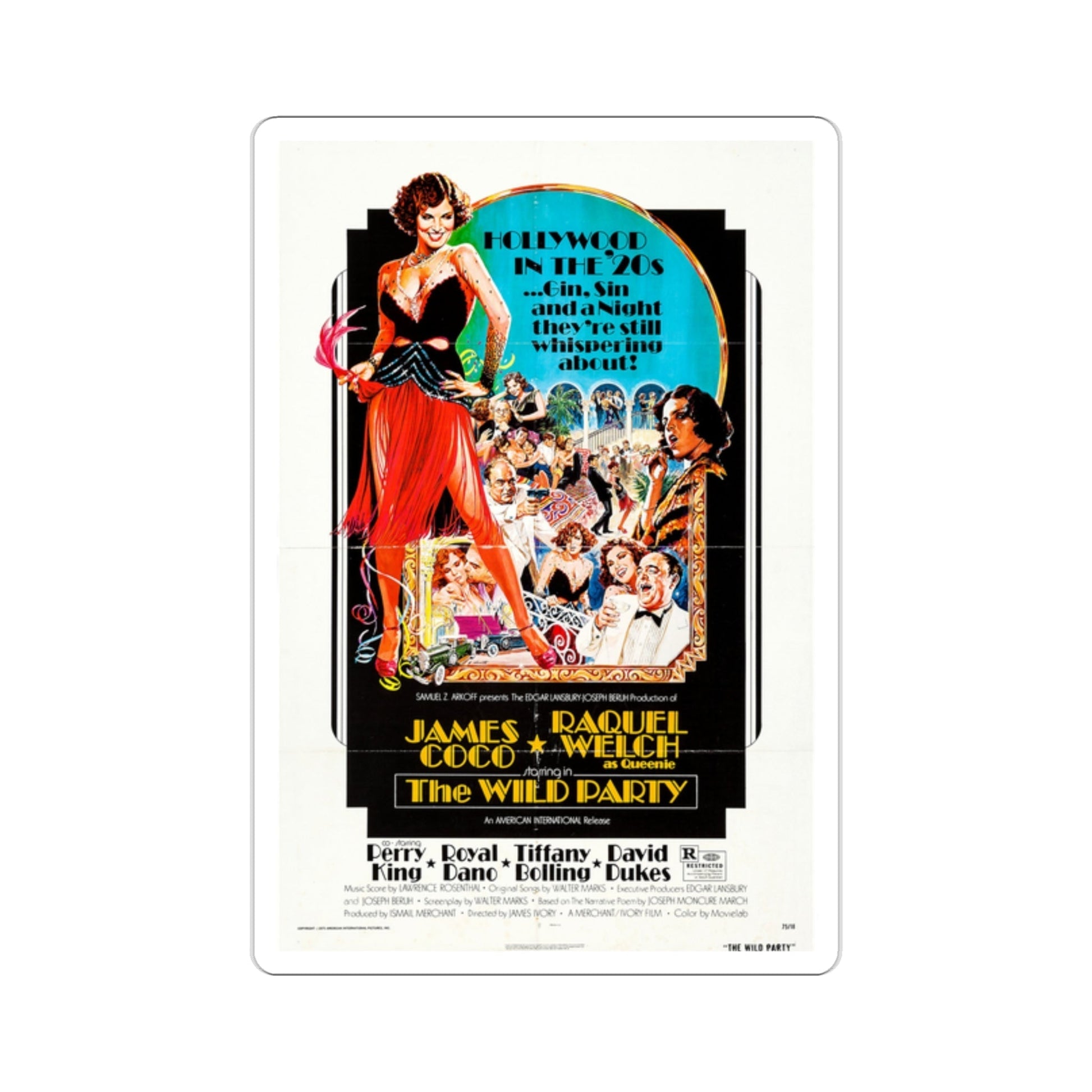 The Wild Party 1975 Movie Poster STICKER Vinyl Die-Cut Decal-2 Inch-The Sticker Space