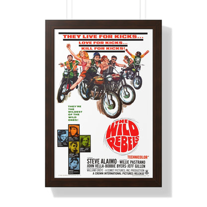 THE WILD REBELS 1967 - Framed Movie Poster-16″ x 24″-The Sticker Space