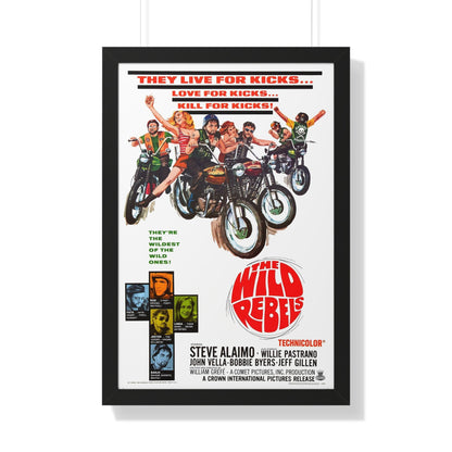 THE WILD REBELS 1967 - Framed Movie Poster-20" x 30"-The Sticker Space