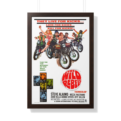 THE WILD REBELS 1967 - Framed Movie Poster-20" x 30"-The Sticker Space