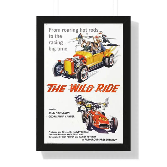 THE WILD RIDE 1960 - Framed Movie Poster 16″ x 24″ Black - The Sticker Space