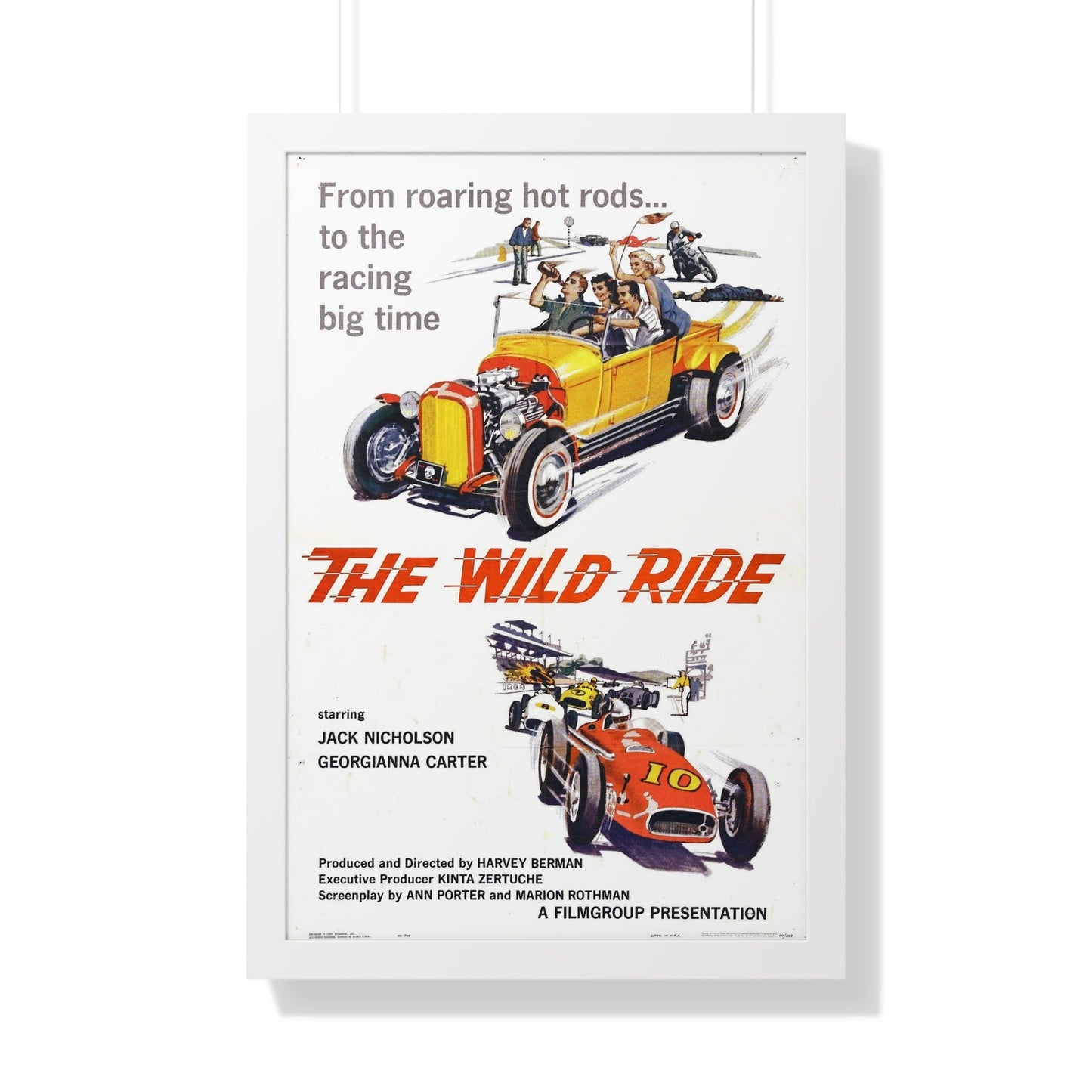 THE WILD RIDE 1960 - Framed Movie Poster-20" x 30"-The Sticker Space