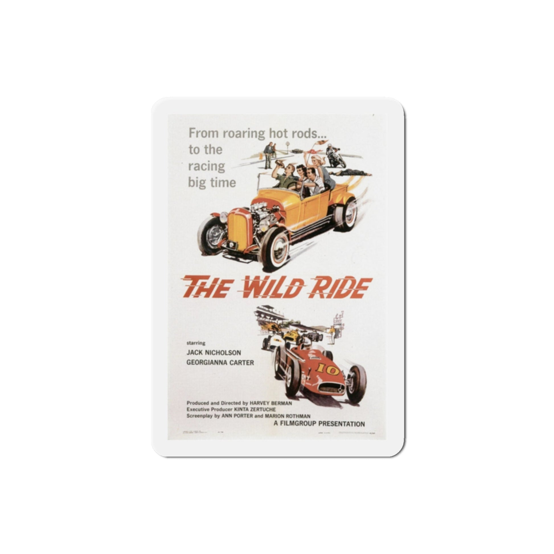 The Wild Ride 1960 Movie Poster Die-Cut Magnet-2 Inch-The Sticker Space