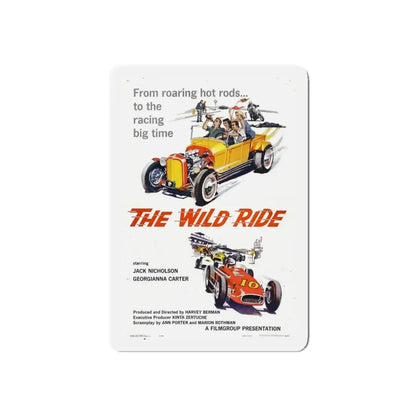 THE WILD RIDE 1960 Movie Poster - Refrigerator Magnet 4 Inch Die-Cut - The Sticker Space
