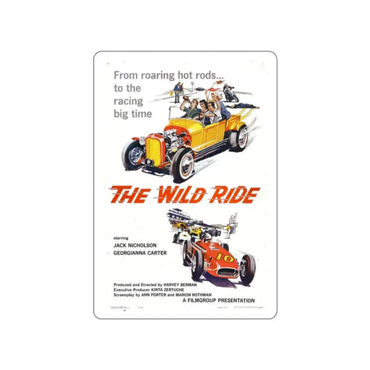 THE WILD RIDE 1960 Movie Poster STICKER Vinyl Die-Cut Decal 2 Inch - The Sticker Space