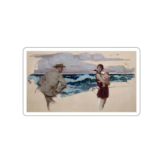 The Wind, Ladies Home Journal story Illustration (Magazine Illustration) STICKER Vinyl Die-Cut Decal White Die-Cut 2 Inch - The Sticker Space