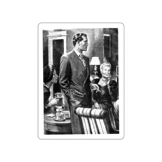 The Wind of Autumn' by Margaret Gregory (2), My Home Magazine, May 1949 (Magazine Illustration) STICKER Vinyl Die-Cut Decal White Die-Cut 2 Inch - The Sticker Space