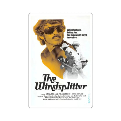 THE WINDSPLITTER 1971 Movie Poster - STICKER Vinyl Kiss-Cut Decal 3 Inch White - The Sticker Space