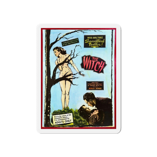 THE WITCH 1952 Movie Poster - Refrigerator Magnet-6 × 6"-Die-Cut-The Sticker Space