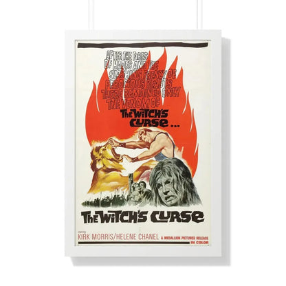THE WITCH'S CURSE 1962 - Framed Movie Poster 20" x 30" White - The Sticker Space