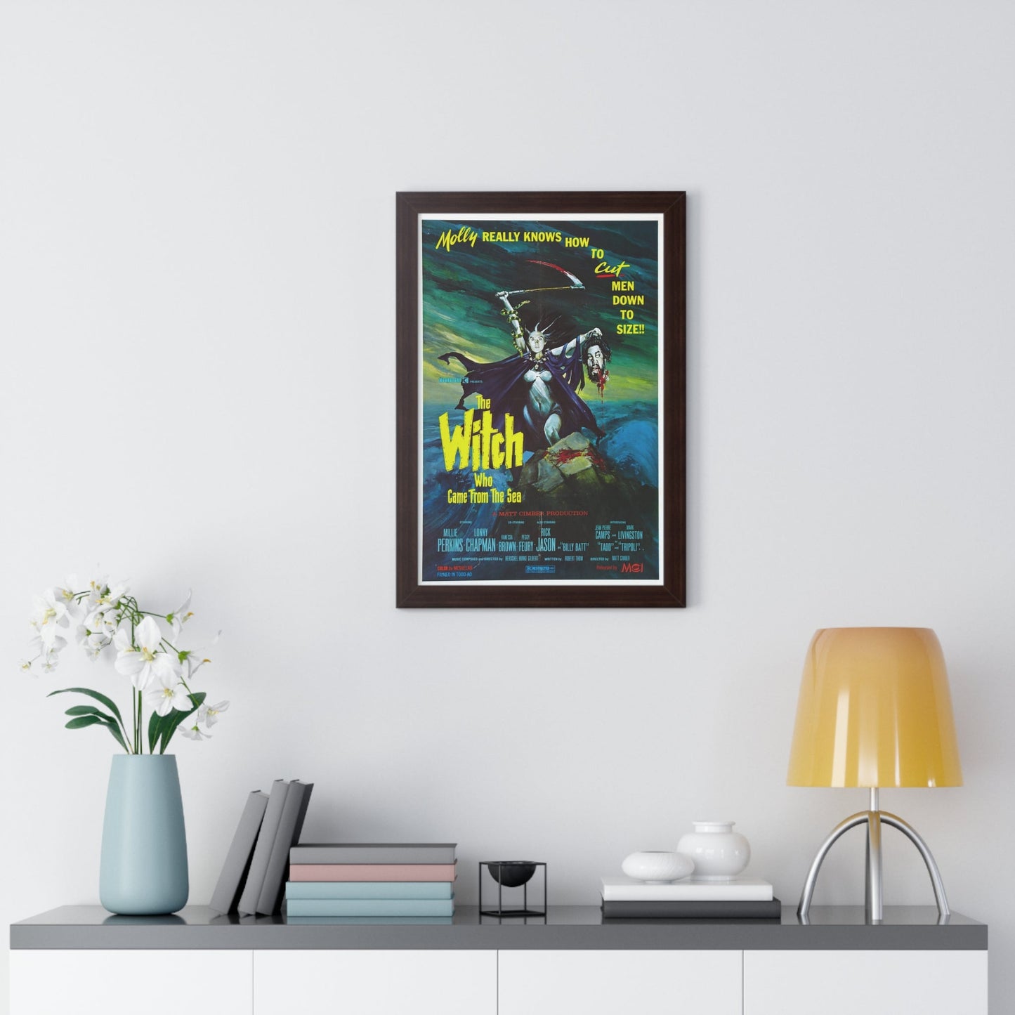 THE WITCH WHO CAME FROM THE SEA 1976 - Framed Movie Poster-The Sticker Space