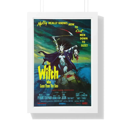 THE WITCH WHO CAME FROM THE SEA 1976 - Framed Movie Poster 16″ x 24″ White - The Sticker Space